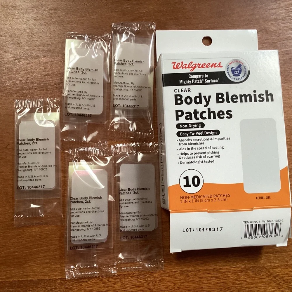 Walgreens Clear Body & Face Blemish Patches Bundle of 2 Boxes NEW